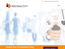 Tablet Screenshot of careanalytics.com